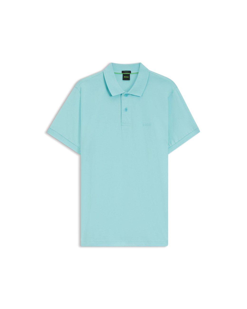 Boss Blue Regular-Fit Polo With Embroidered Logo for men