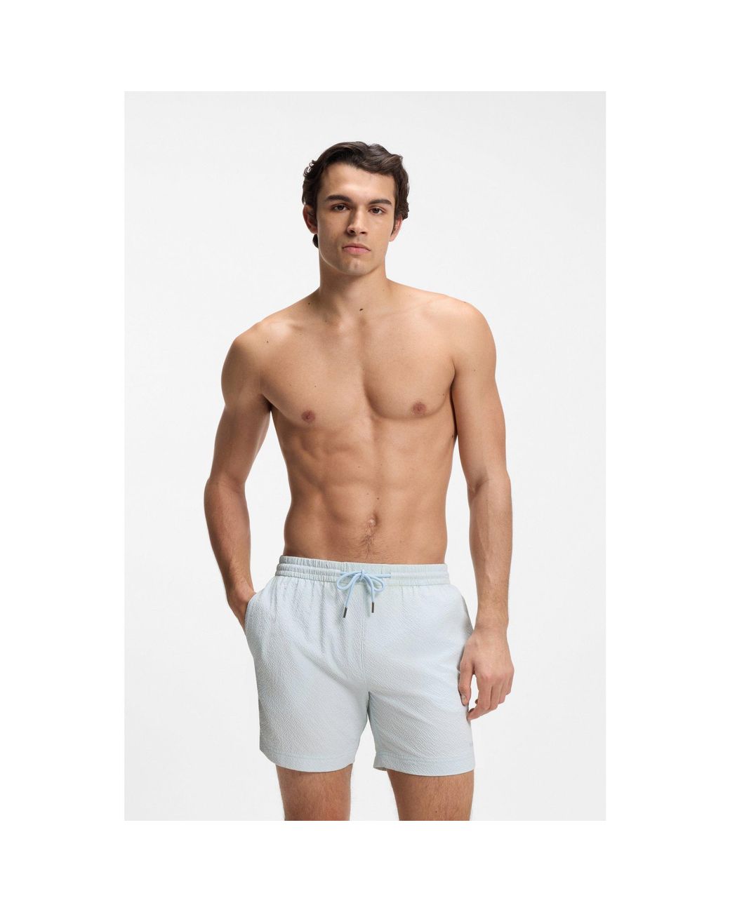 Boss Blue Quick-Dry Swim Shorts for men