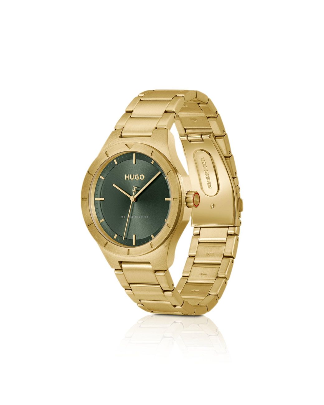 HUGO Metallic Lit-Tone Watch With Dial for men