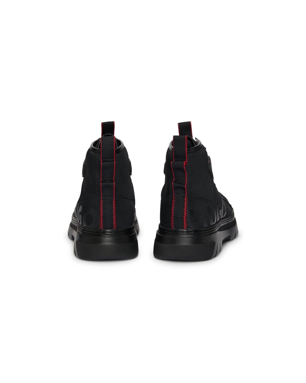 HUGO Lace-up Boots With Gloss-effect Logo in Black for Men  display picture 1