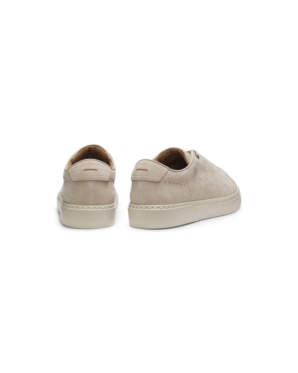 Boss Natural Lace-Up Sneakers for men