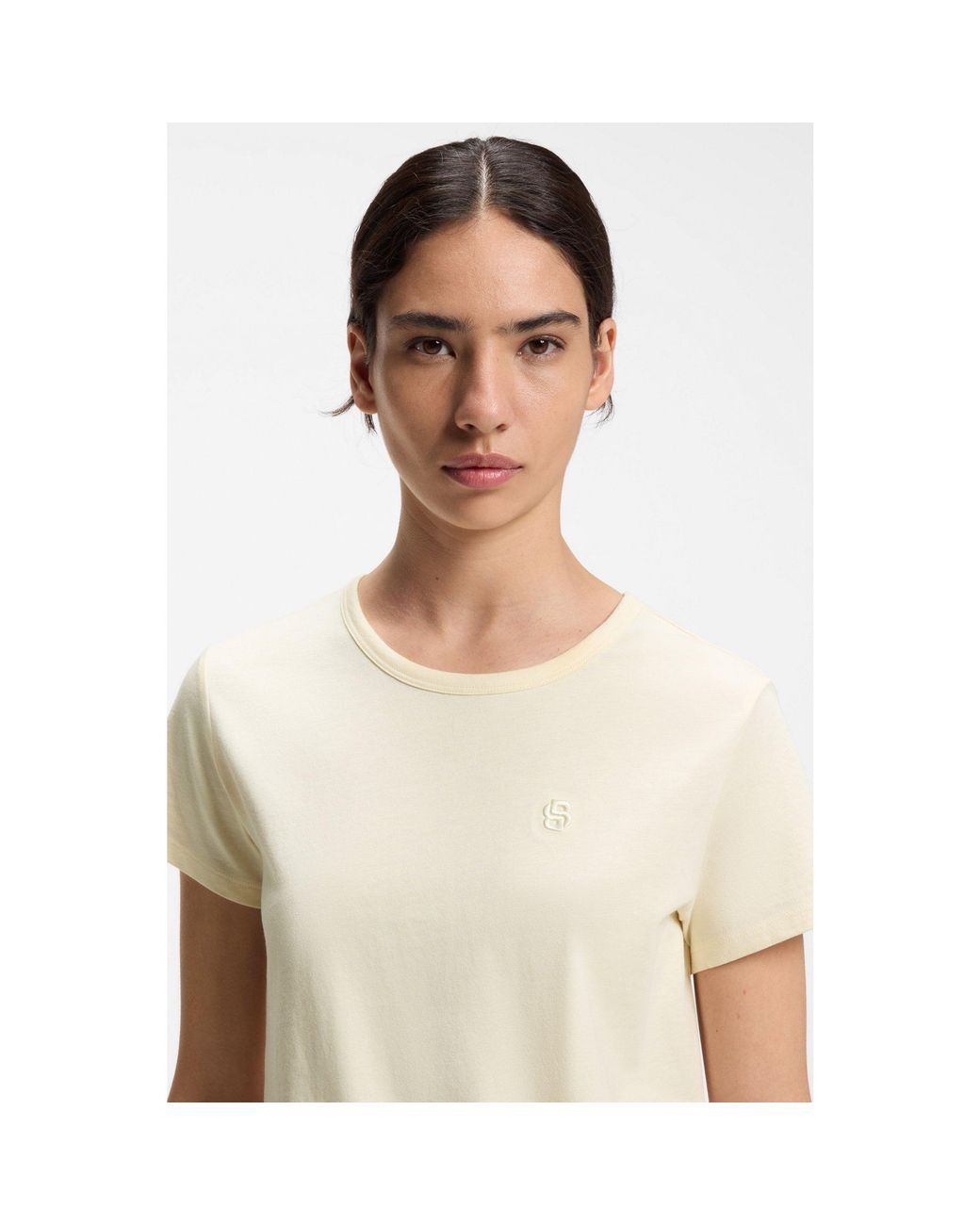 Boss White Slim-Fit T-Shirt