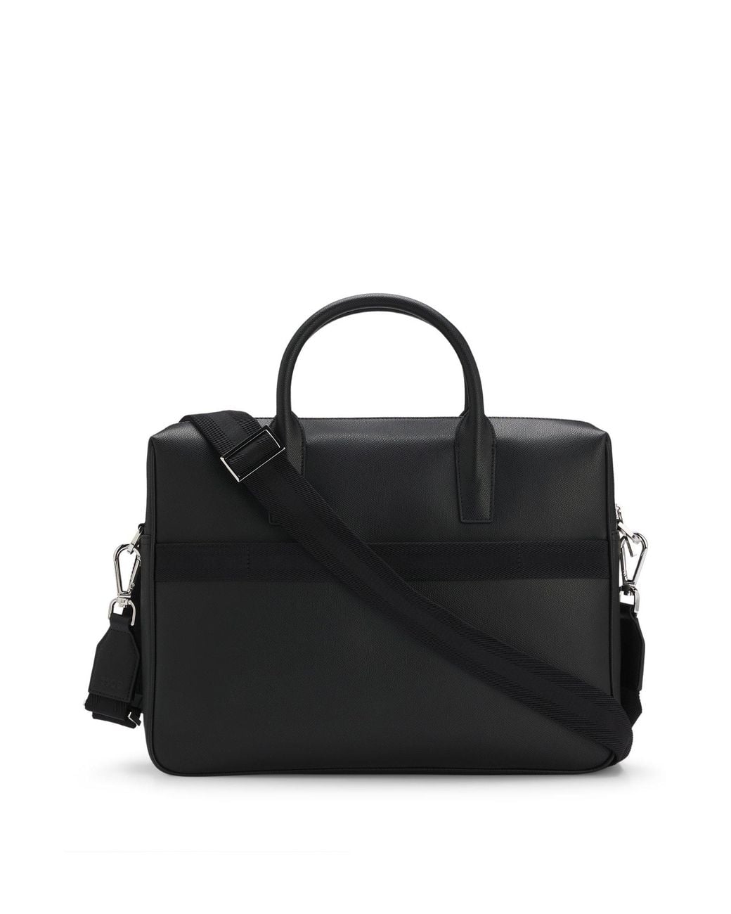 Boss Aktetas Met Één Vak Met Logoletters in het Black voor heren