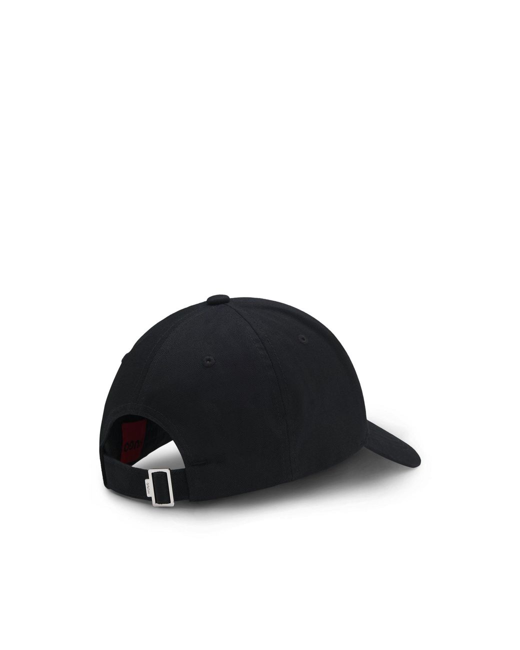 HUGO Black Cotton-Twill Cap With Stacked Logo for men