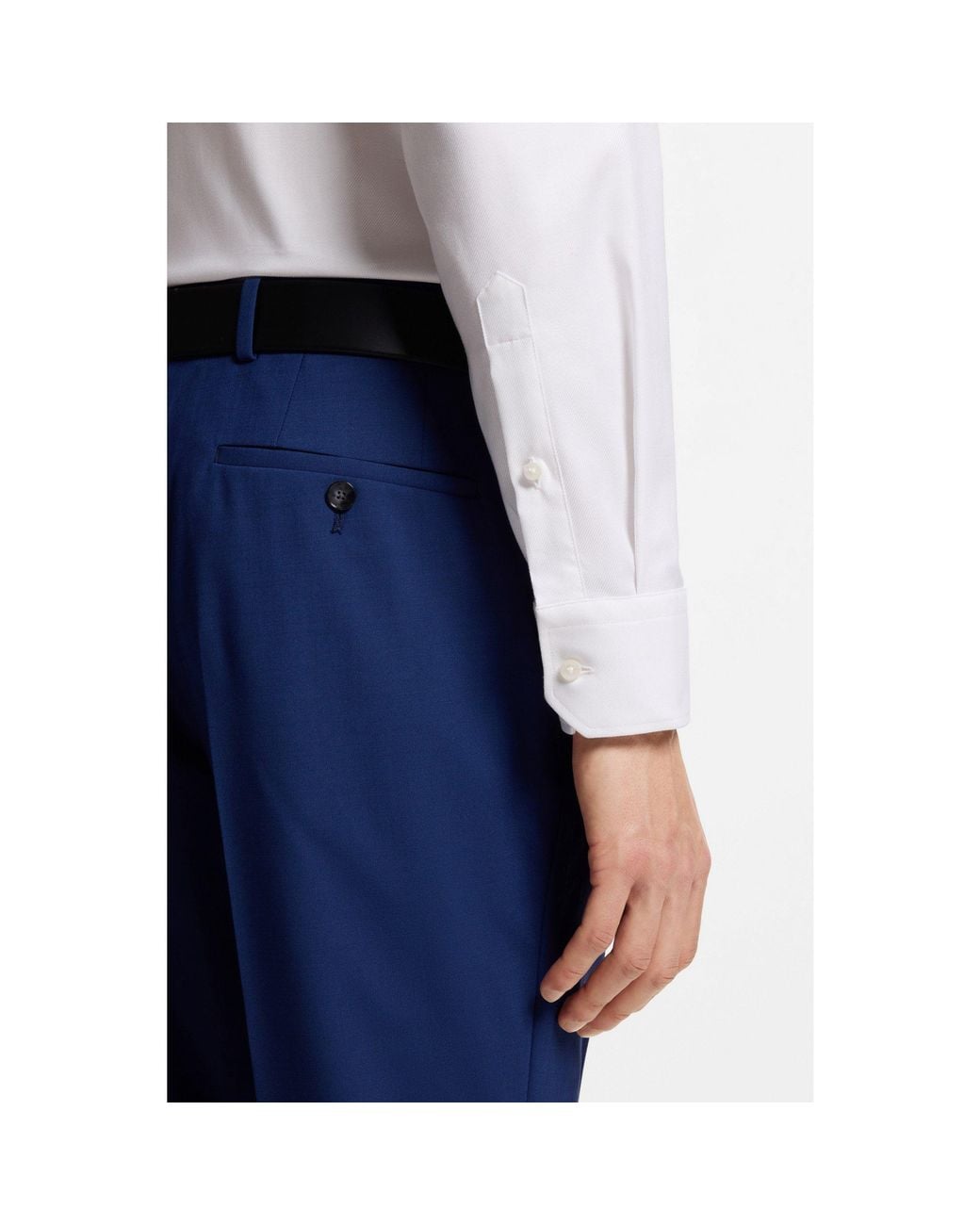 Boss White Regular-Fit Shirt for men