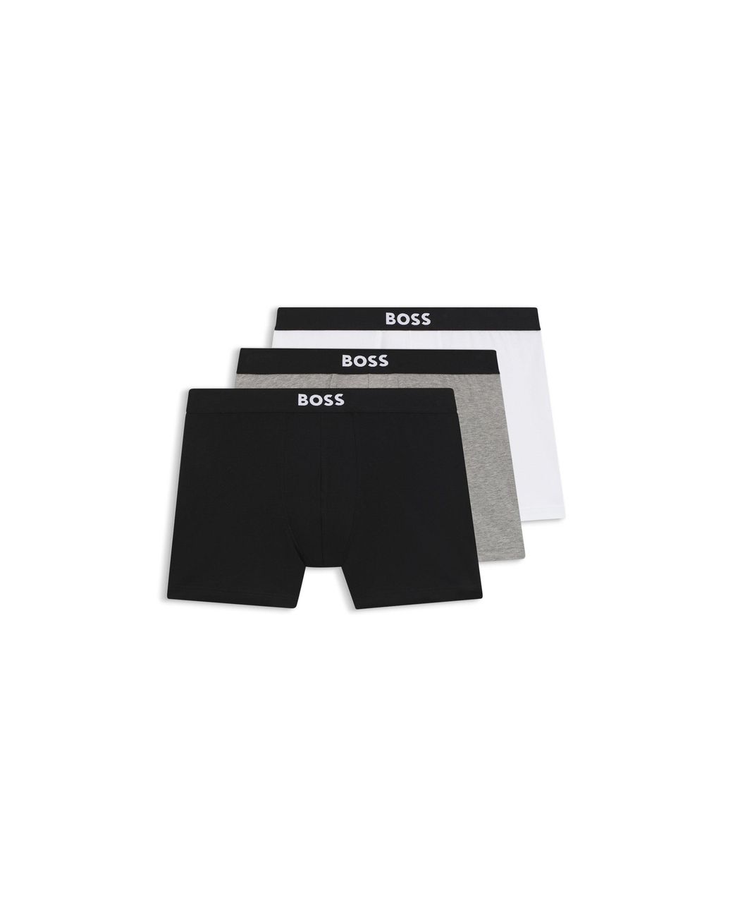 Boss Black One Three-Pack Stretch-Cotton Boxer Briefs for men