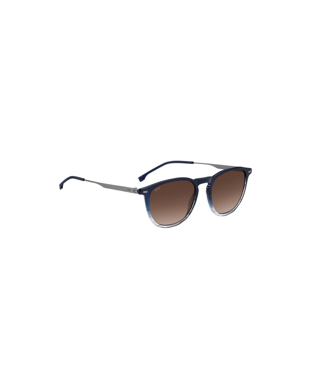 Boss Blue Acetate Sunglasses With Gradient Effect for men
