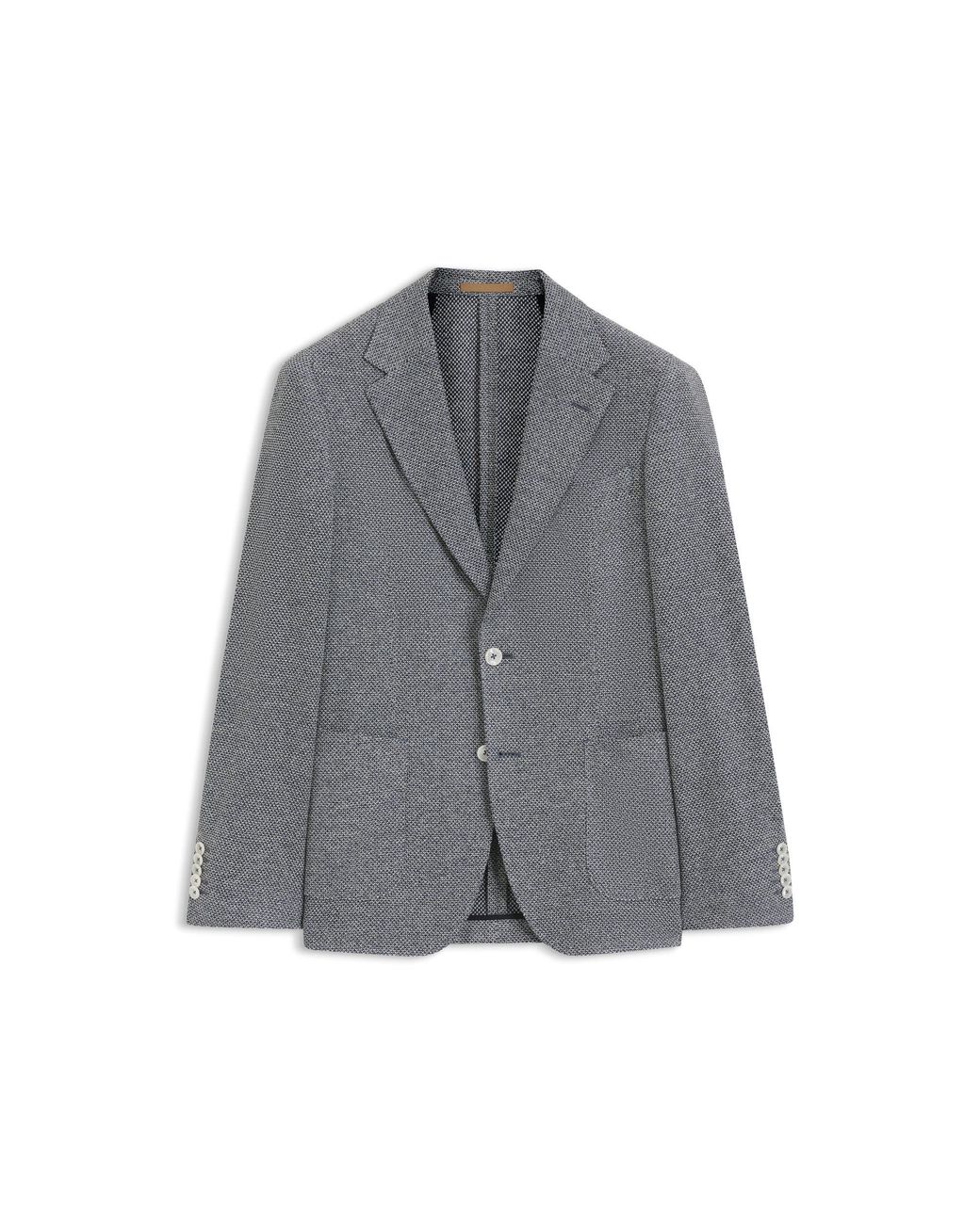 Boss Gray Regular-Fit Blazer for men