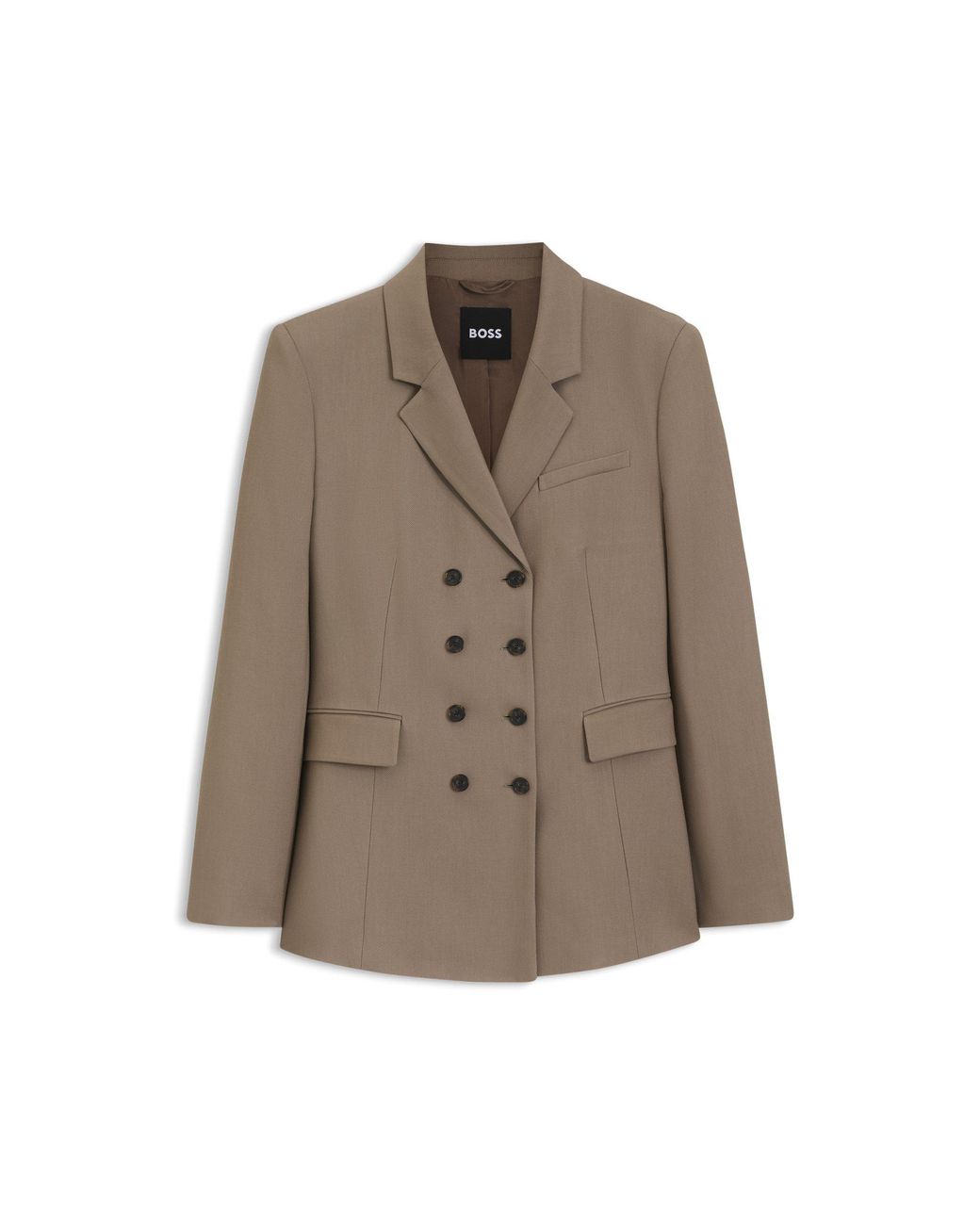 Boss Brown Slim-Fit Blazer