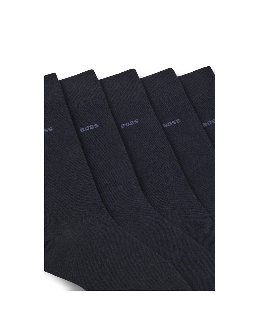 Boss Blue 5-Pack Regular-Length Socks for men