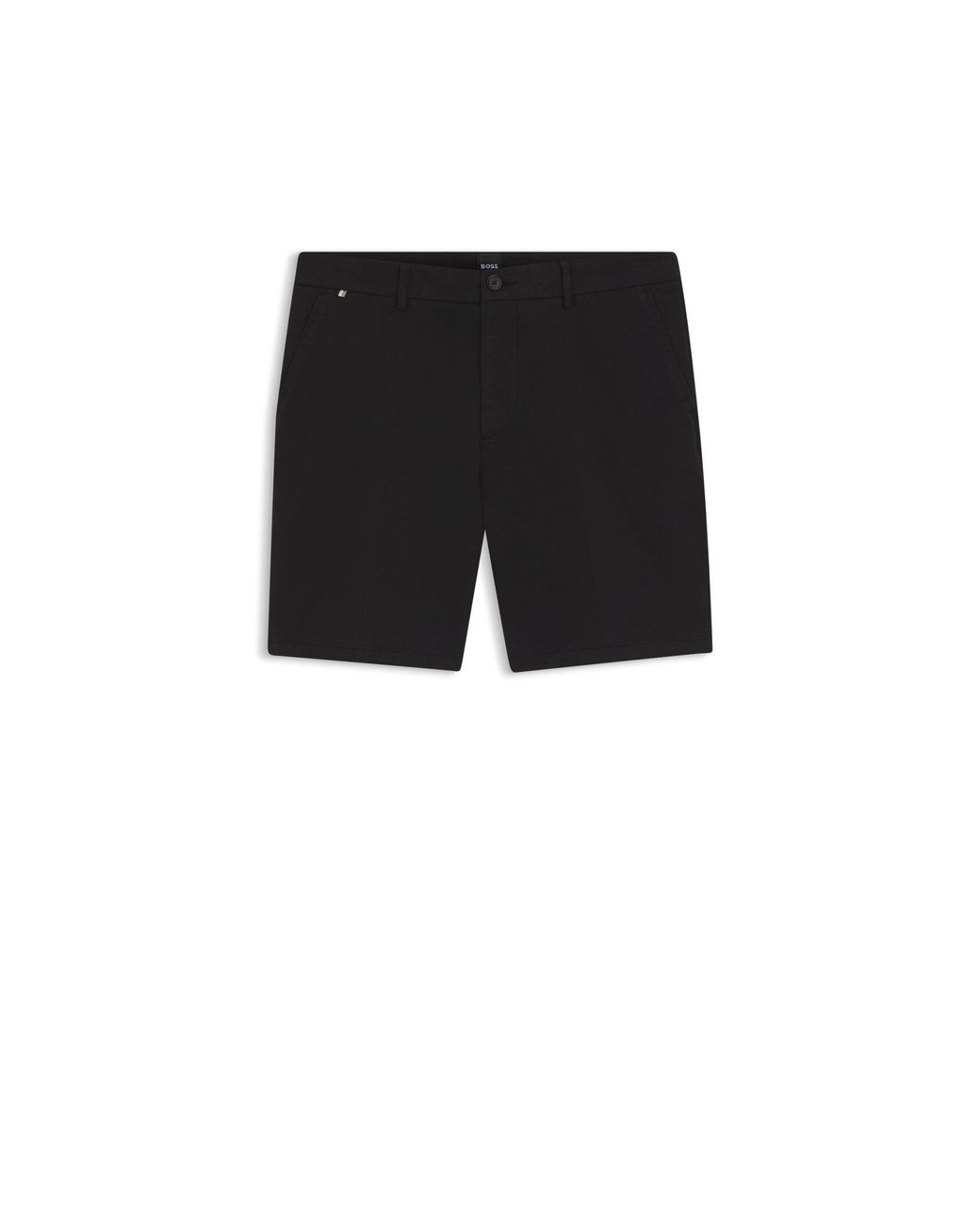 Boss Black Stretch-Cotton Shorts for men