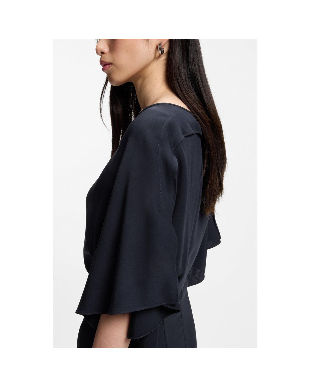 Boss Blue Long-Length Business Dress
