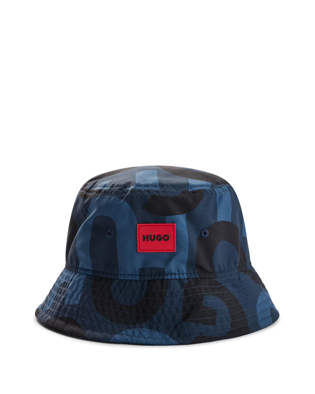 BOSS by HUGO BOSS Bucket Hat With Stackedlogo Print And Branded Label