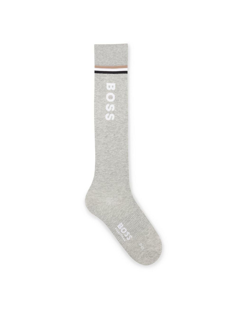 Boss Gray Equestrian Riding Socks