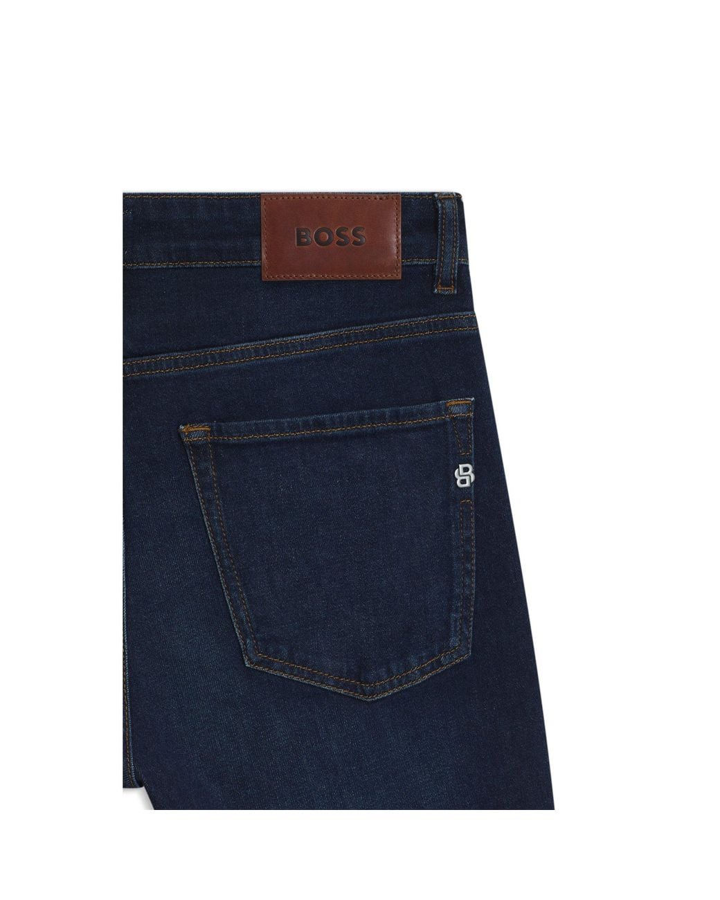 Boss Blue Delaware Slim-Fit Jeans for men