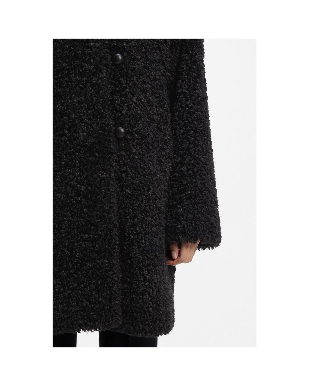 HUGO Black Relaxed-Fit Coat