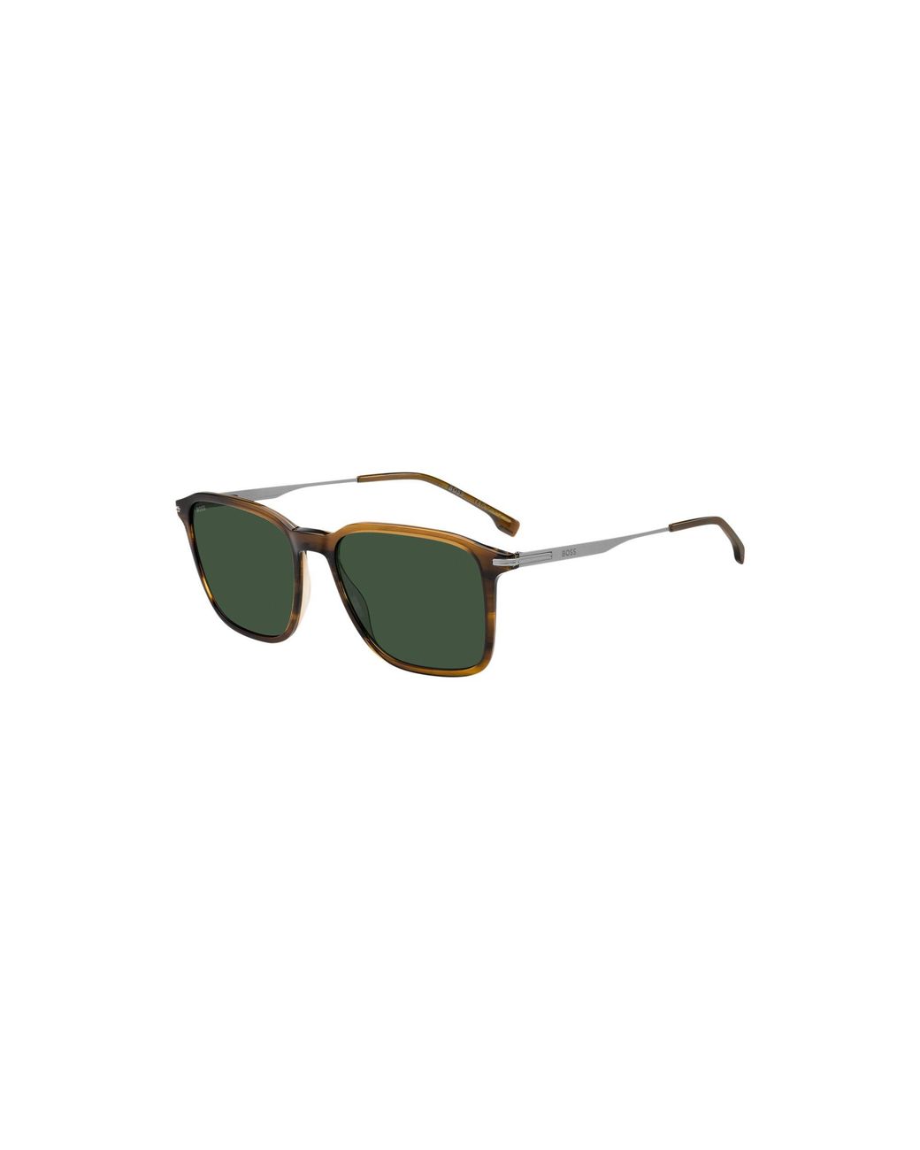 Boss Green Horn Sunglasses With-Tone Temples for men