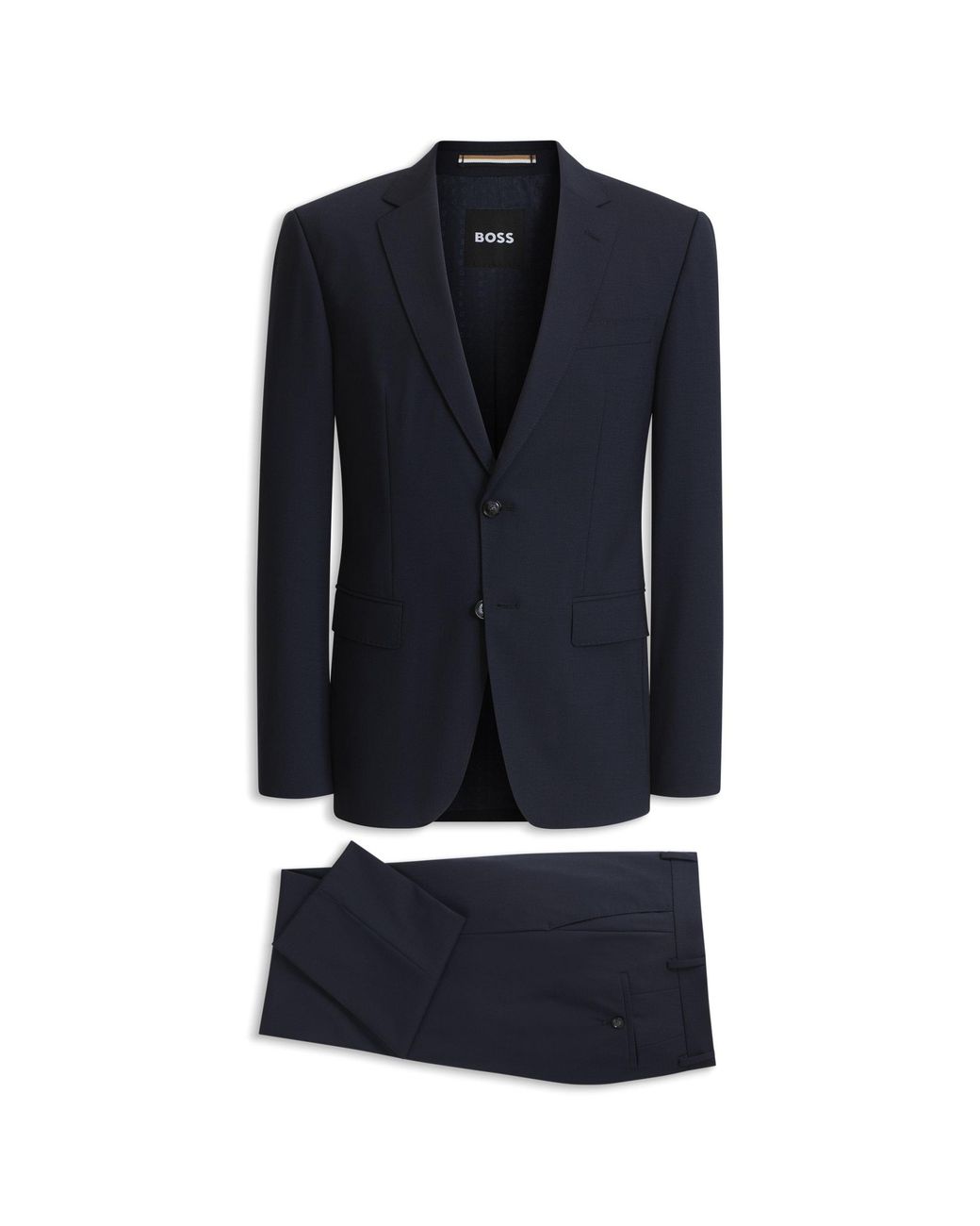 Boss Blue Two-Piece Slim-Fit Suit for men