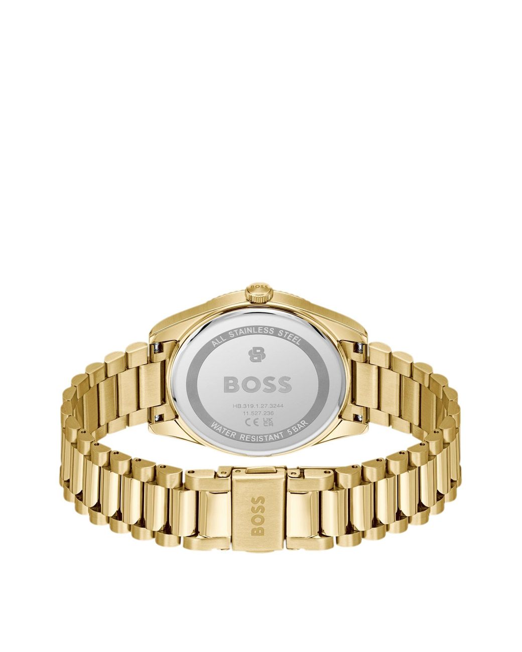 Boss Cheswick-Horloge Met Gegroefde Lunette in het Metallic voor heren