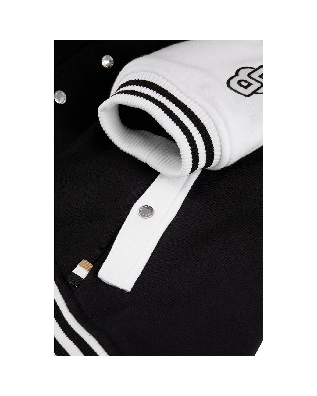 Boss Blue Dog Bomber Jacket With Embroidered Logo