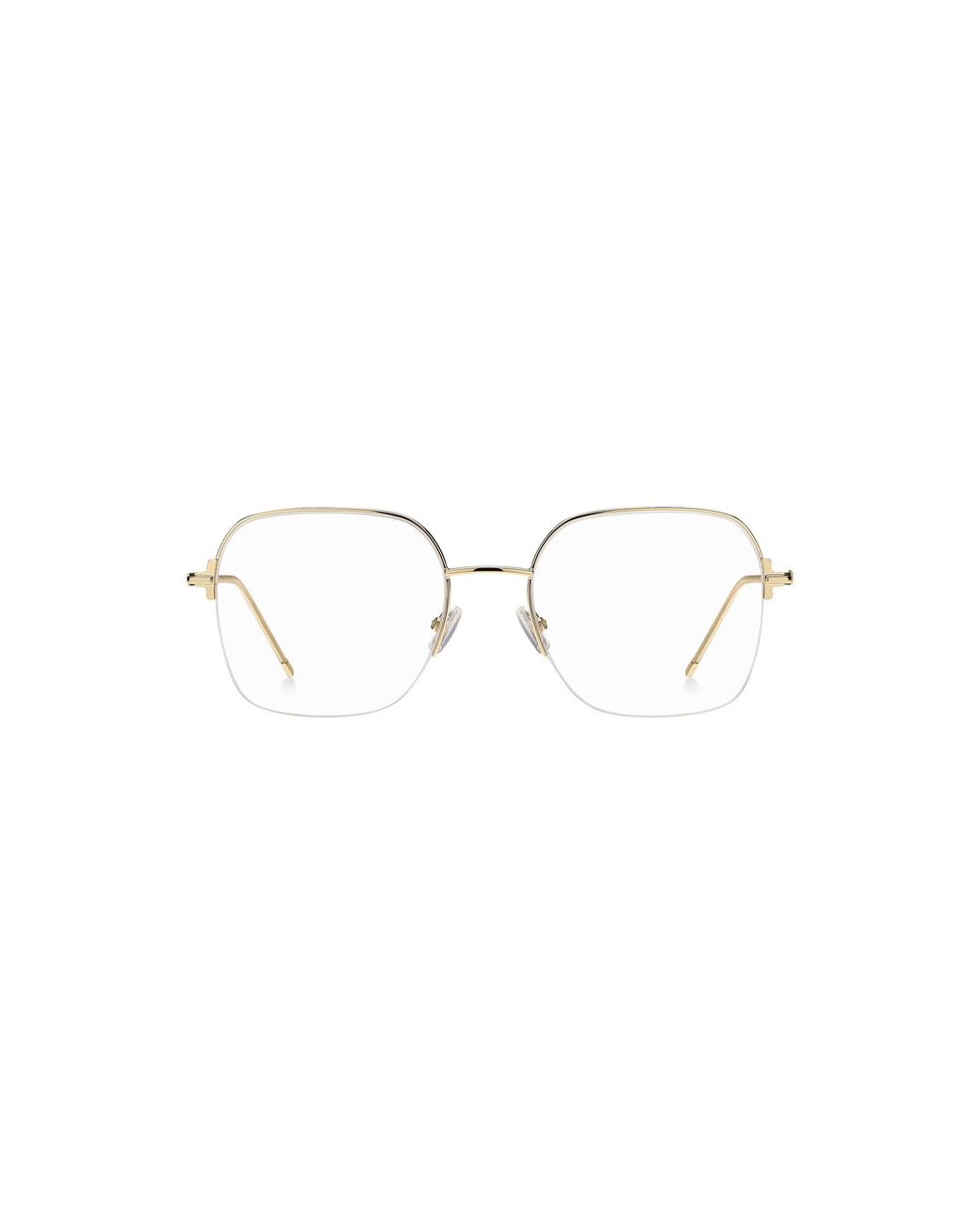 Boss Metallic Half-Rim-Tone Optical Frames With Emed Logo
