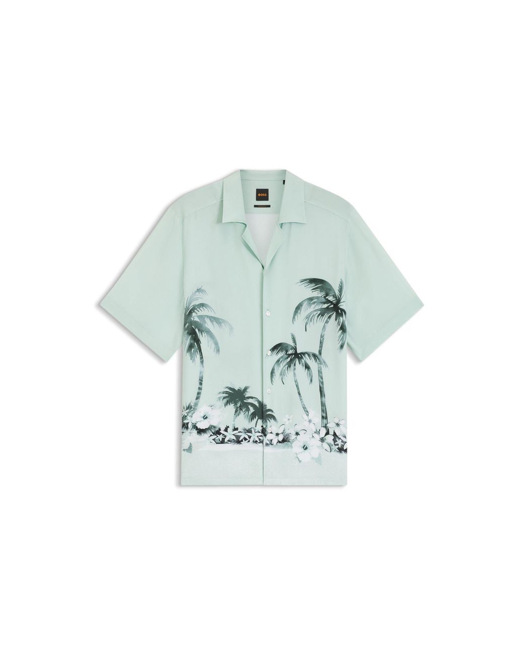Boss Green Regular-Fit Shirt With Maxi Print for men