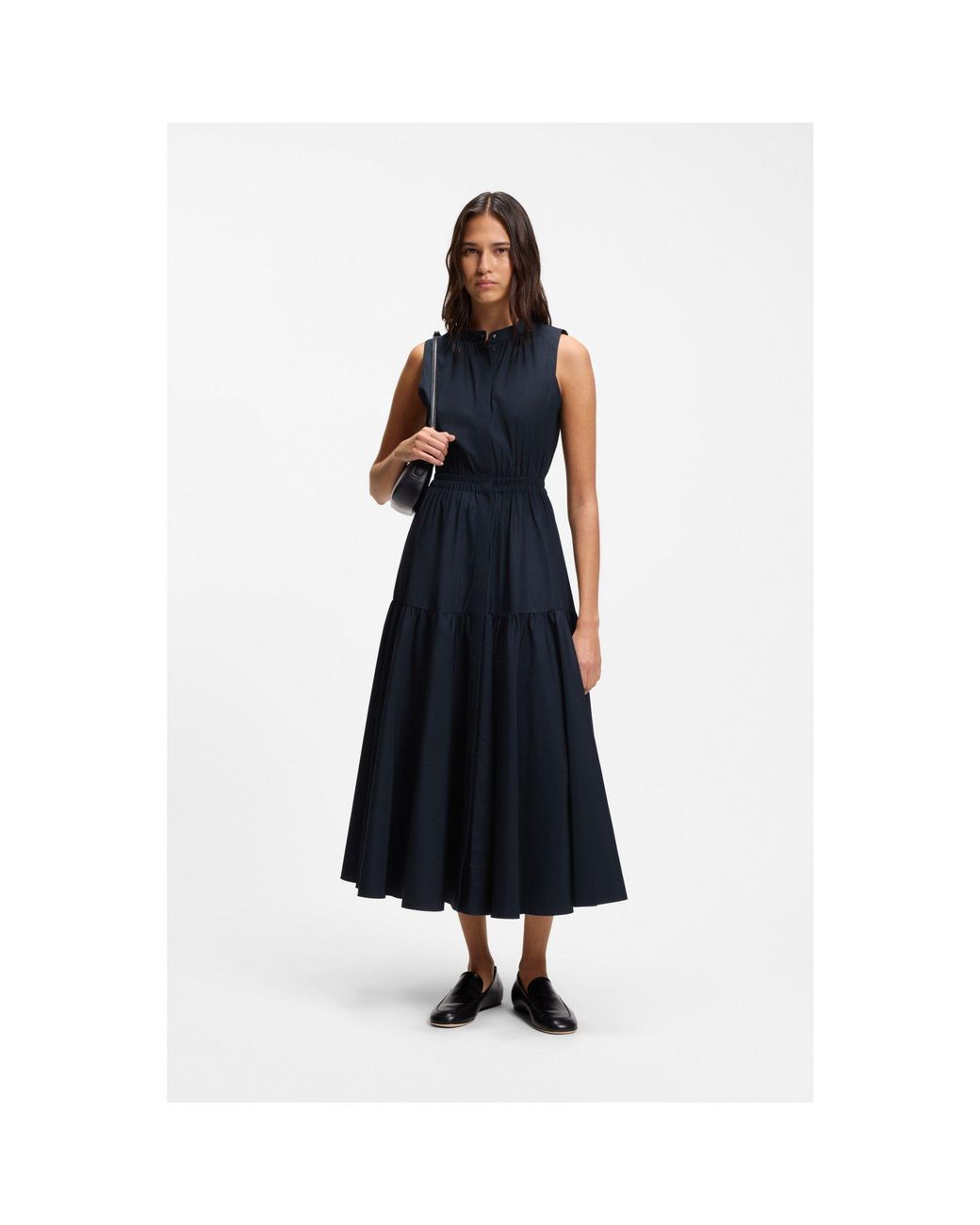 Boss Blue Sleeveless Dress