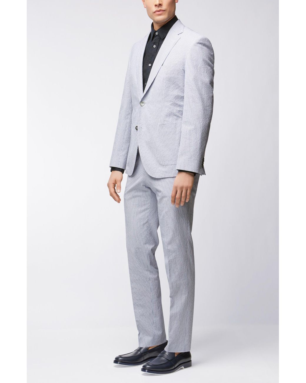 Hugo boss seersucker suit sale