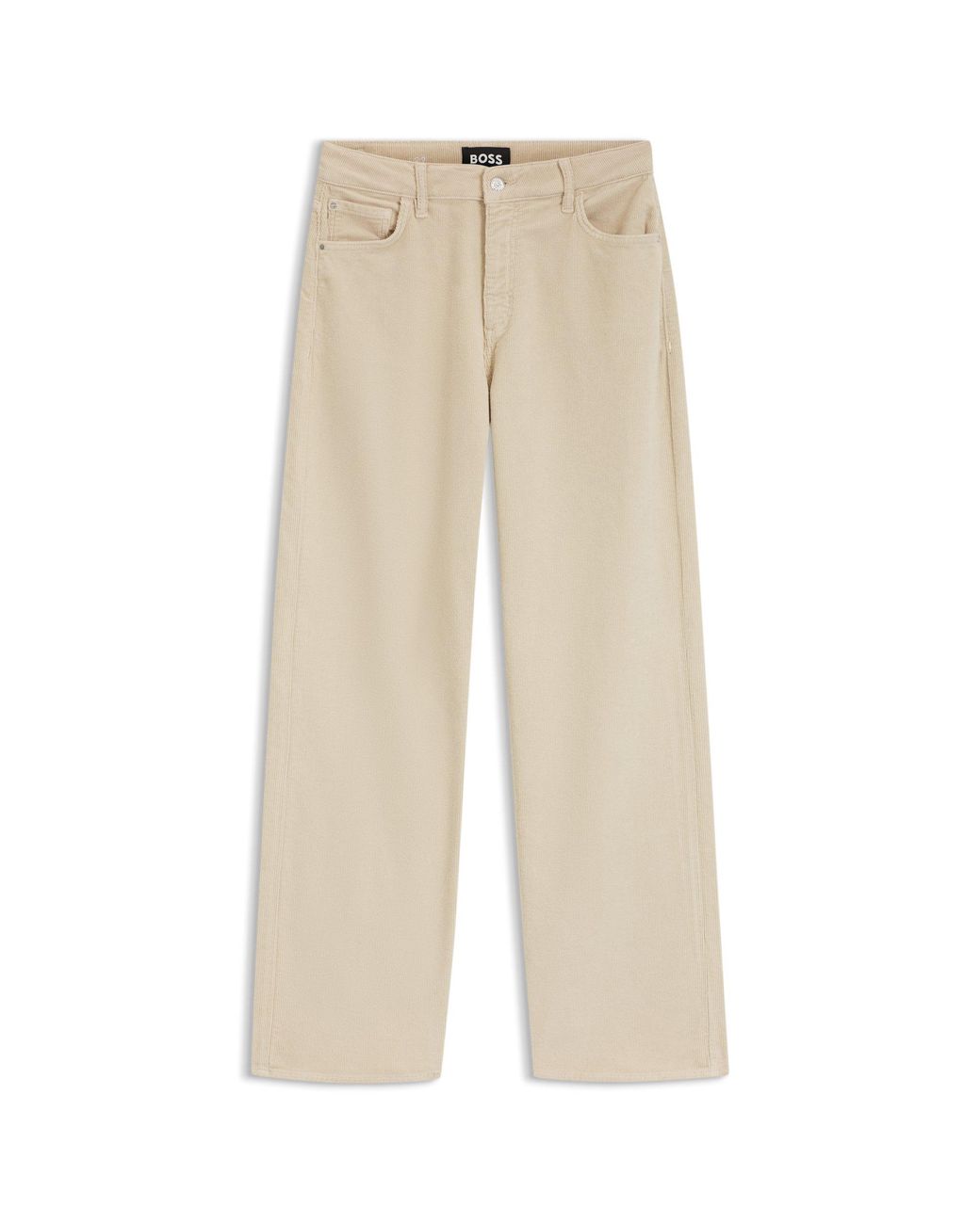 Boss Natural Wide-Leg Jeans