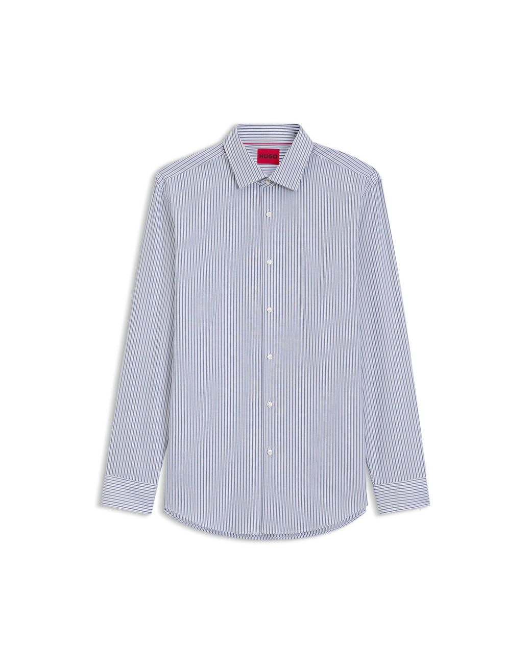 HUGO Blue Slim-Fit Shirt for men