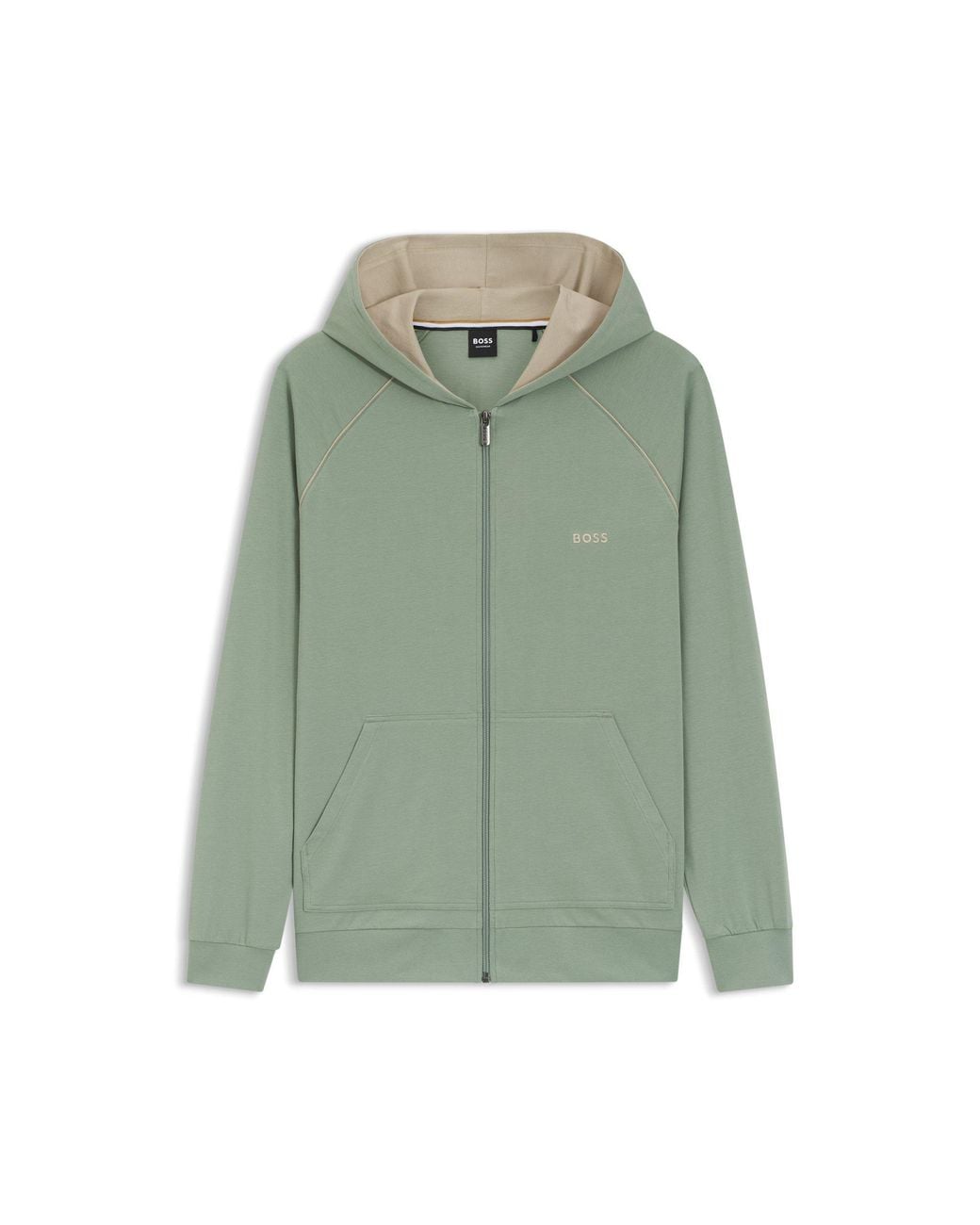 Boss Green Zip-Up Hoodie for men
