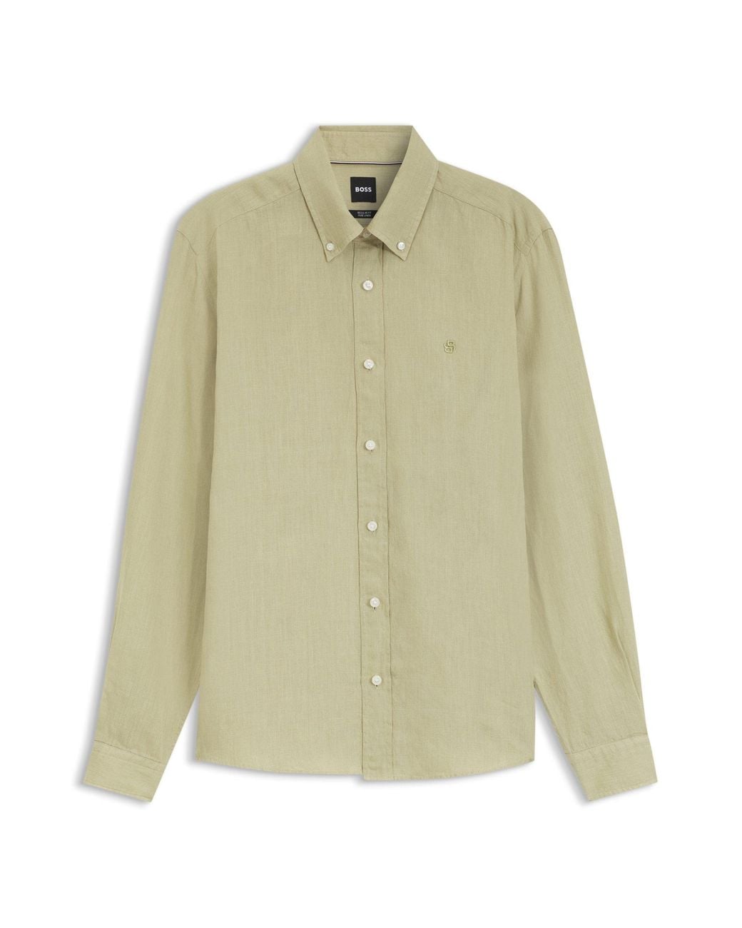 Camicia Regular-Fit di Boss in Green da Uomo
