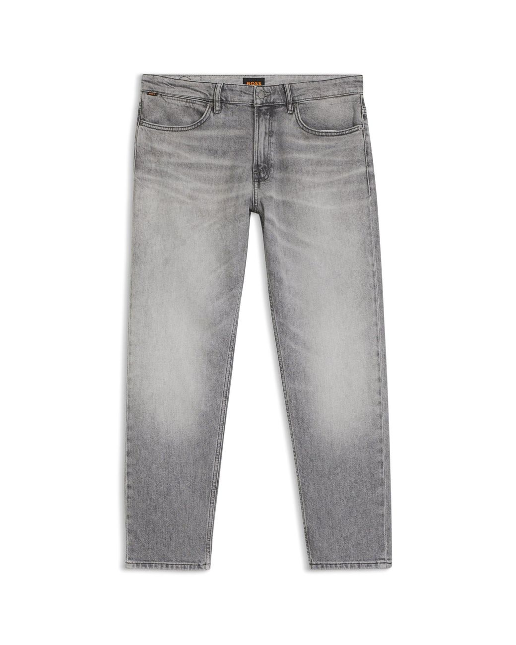 Boss Gray Maine Regular-Fit Jeans for men