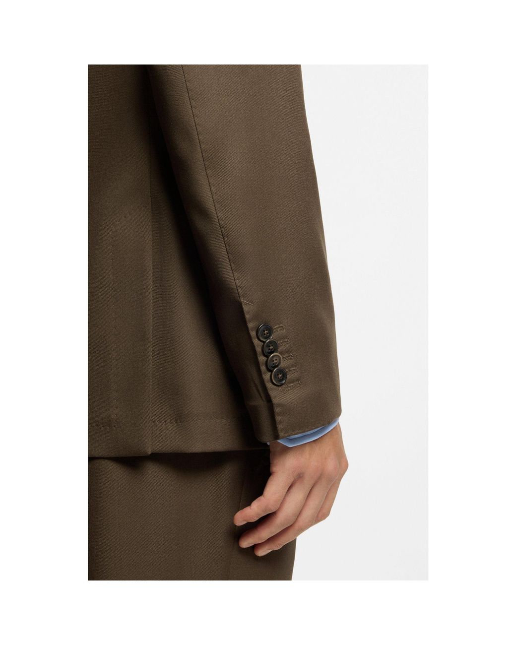 Boss Brown Regular-Fit Blazer for men