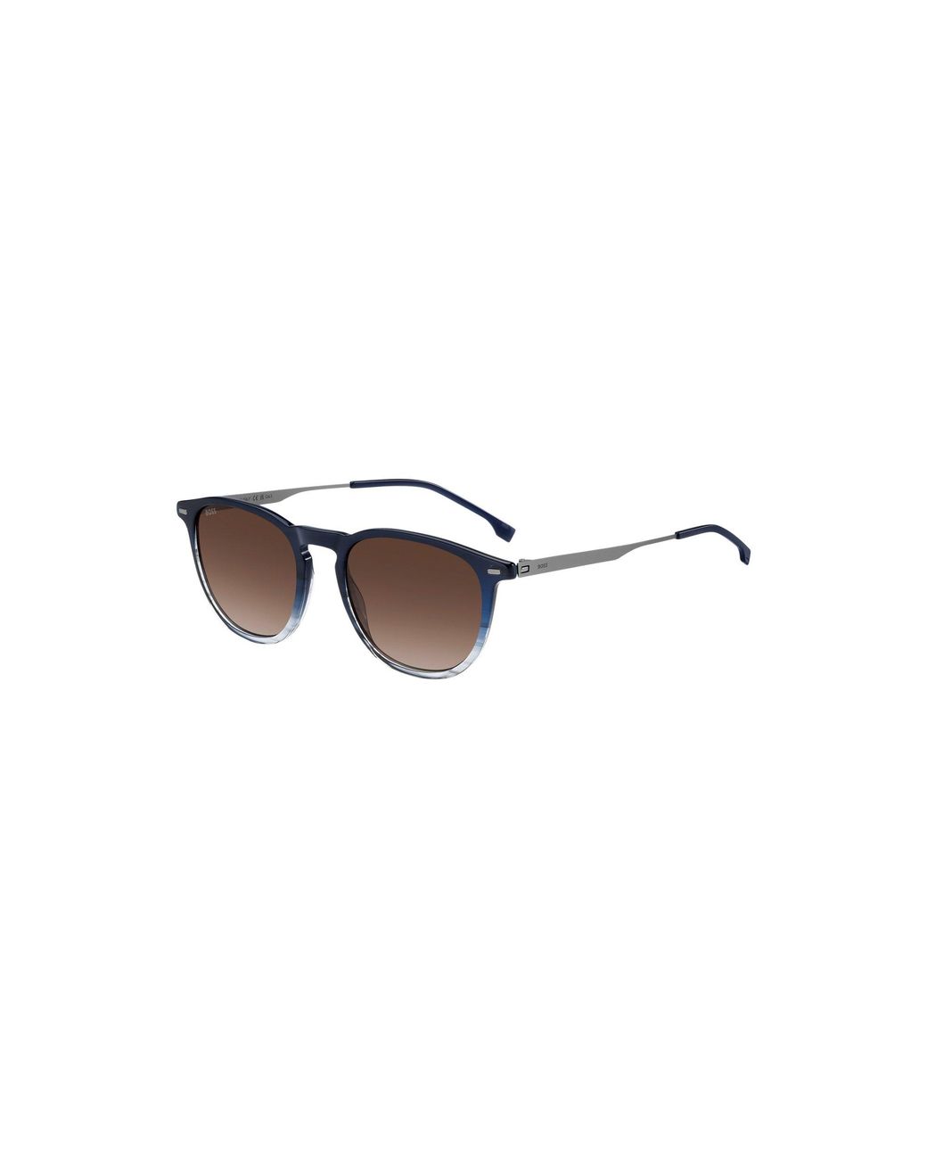Boss Blue Acetate Sunglasses With Gradient Effect for men