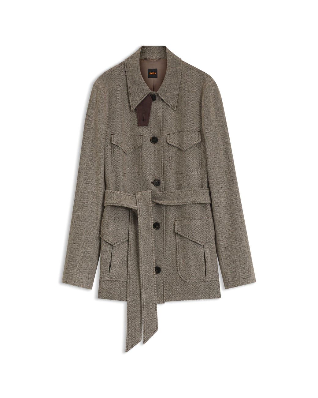 Boss Brown Regular-Fit Jacket