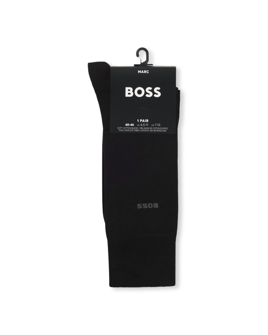 Boss Black Stretch-Cotton Regular-Length Socks for men