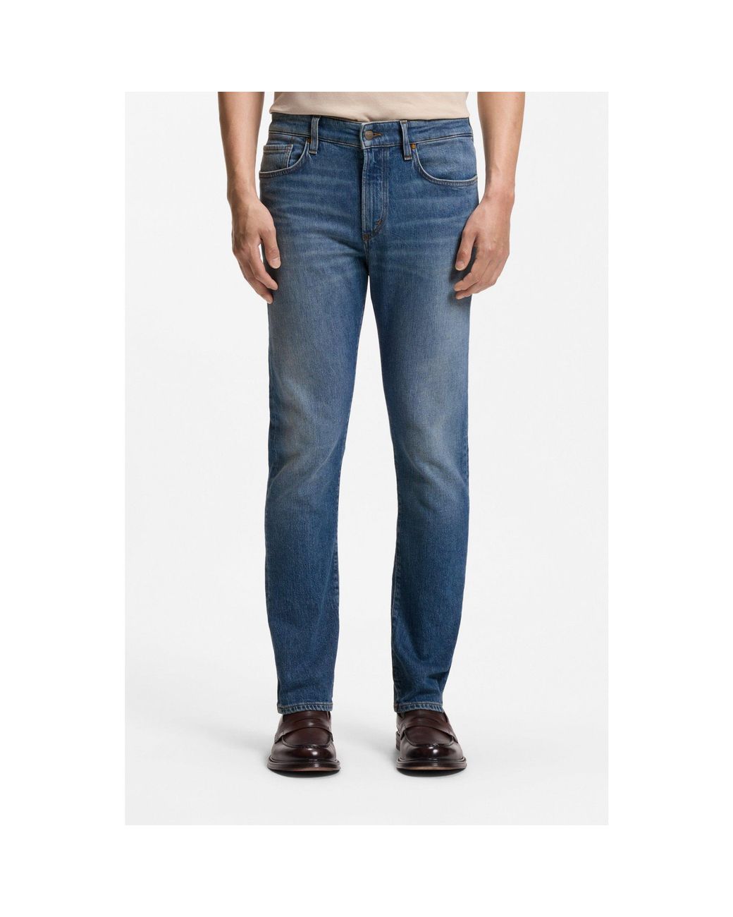 Boss Blue Slim-Fit Jeans for men