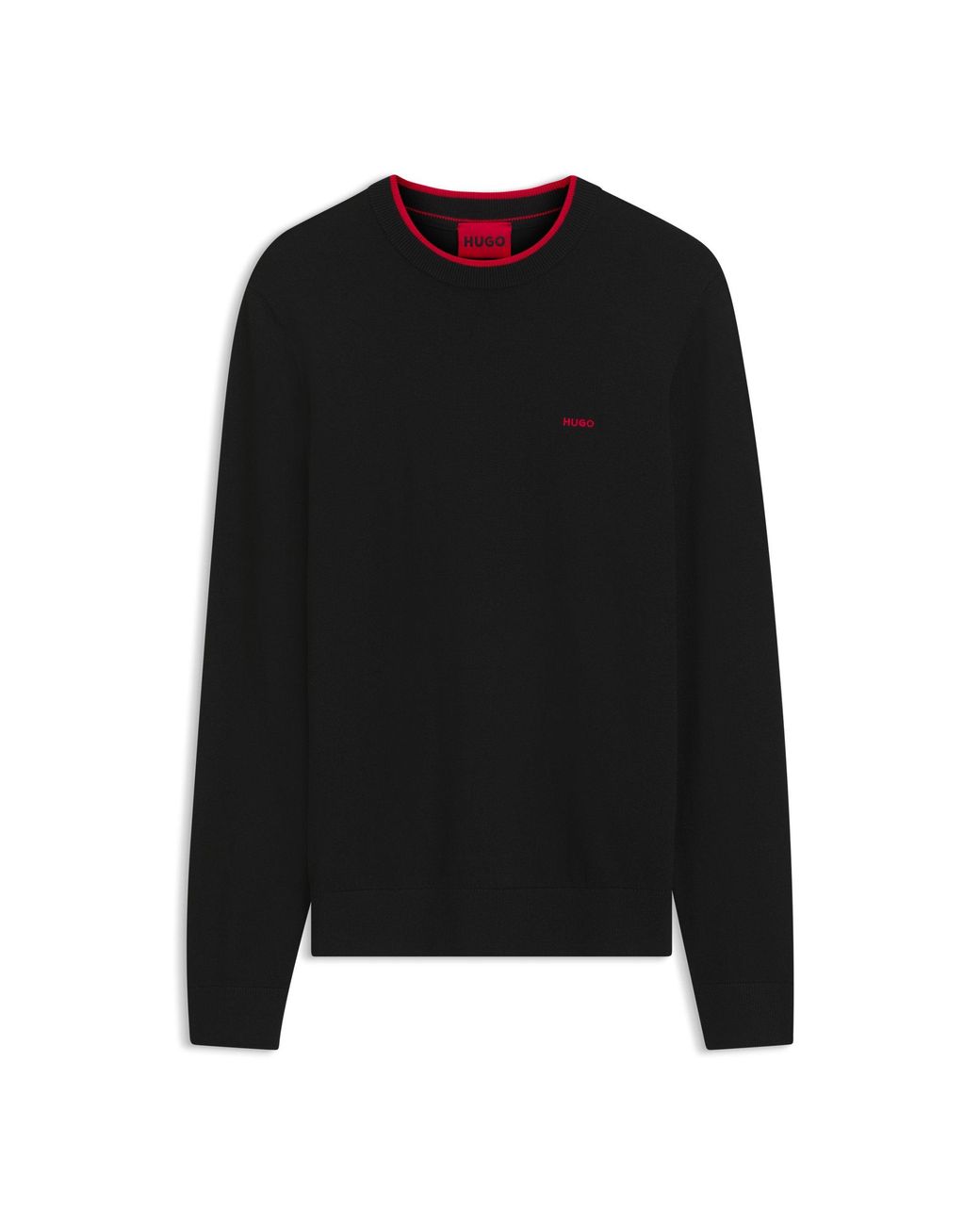 HUGO Black Regular-Fit Sweater for men