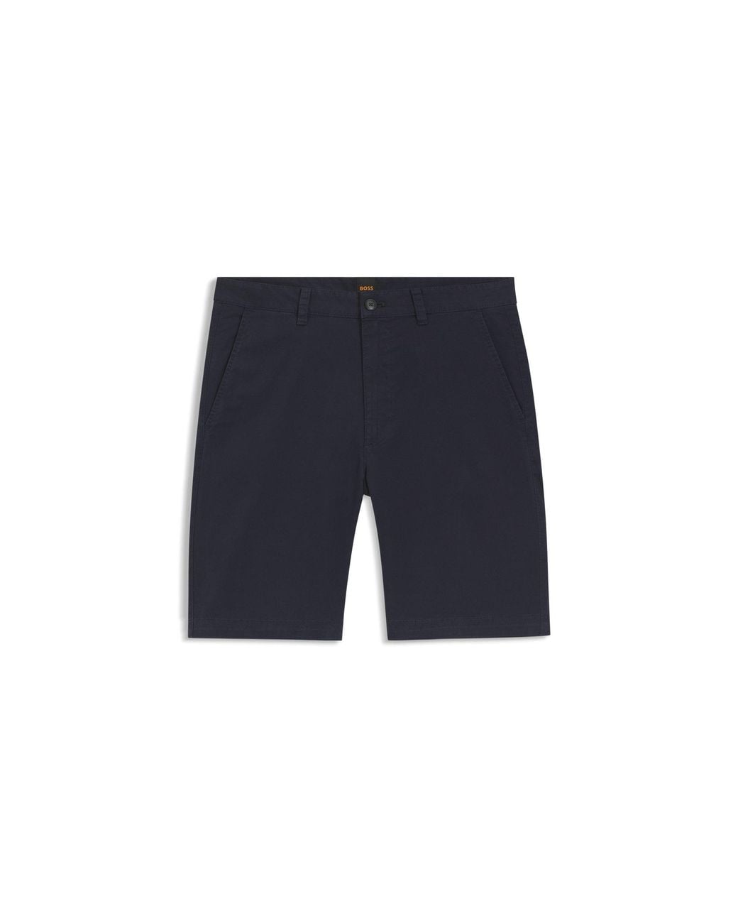 Boss Blue Slim-Fit Chino Shorts for men