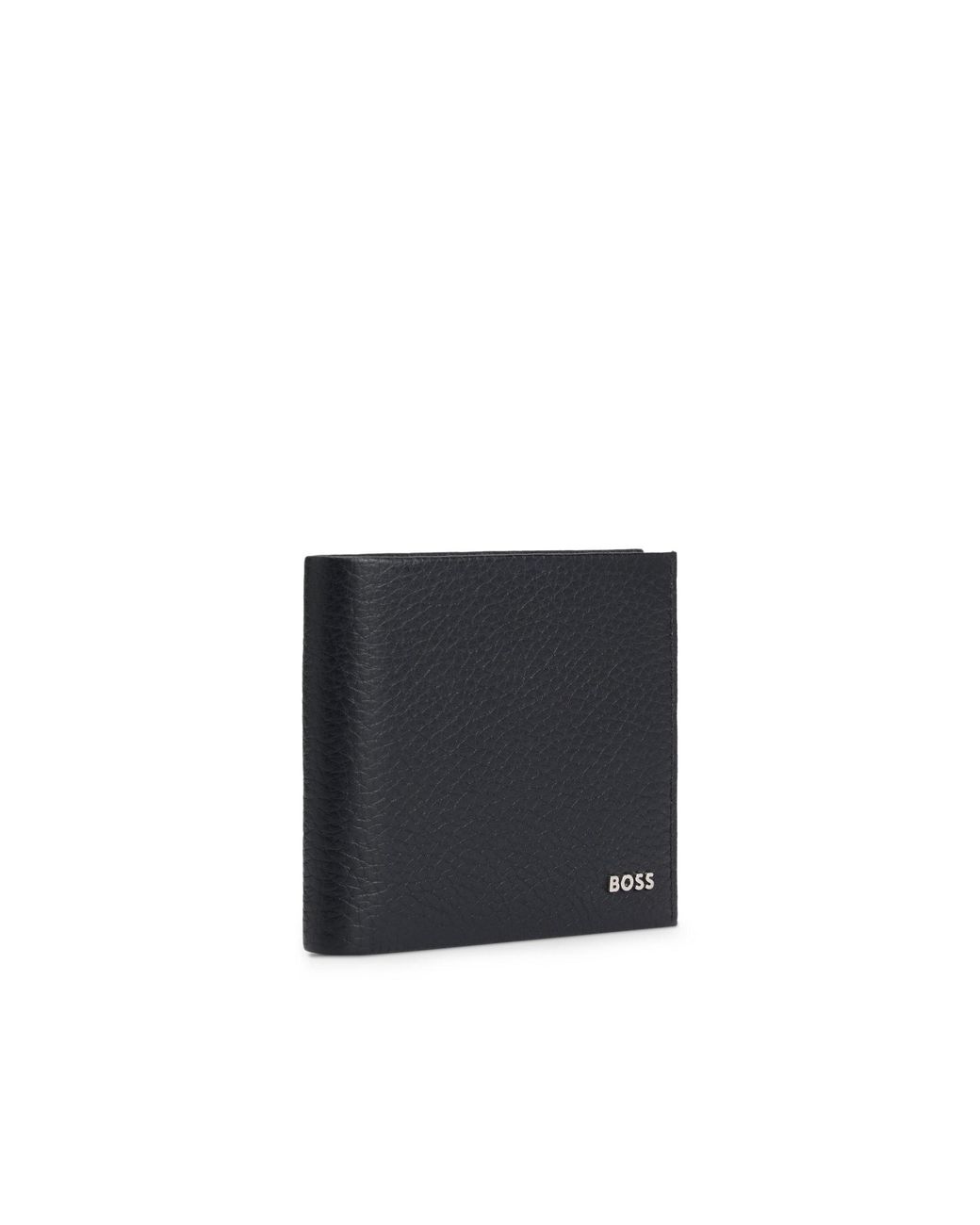 Boss Black Leather Bifold Wallet for men