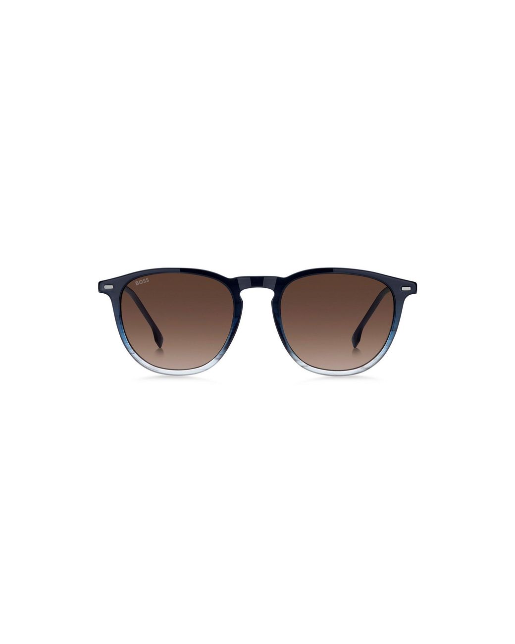 Boss Blue Acetate Sunglasses With Gradient Effect for men