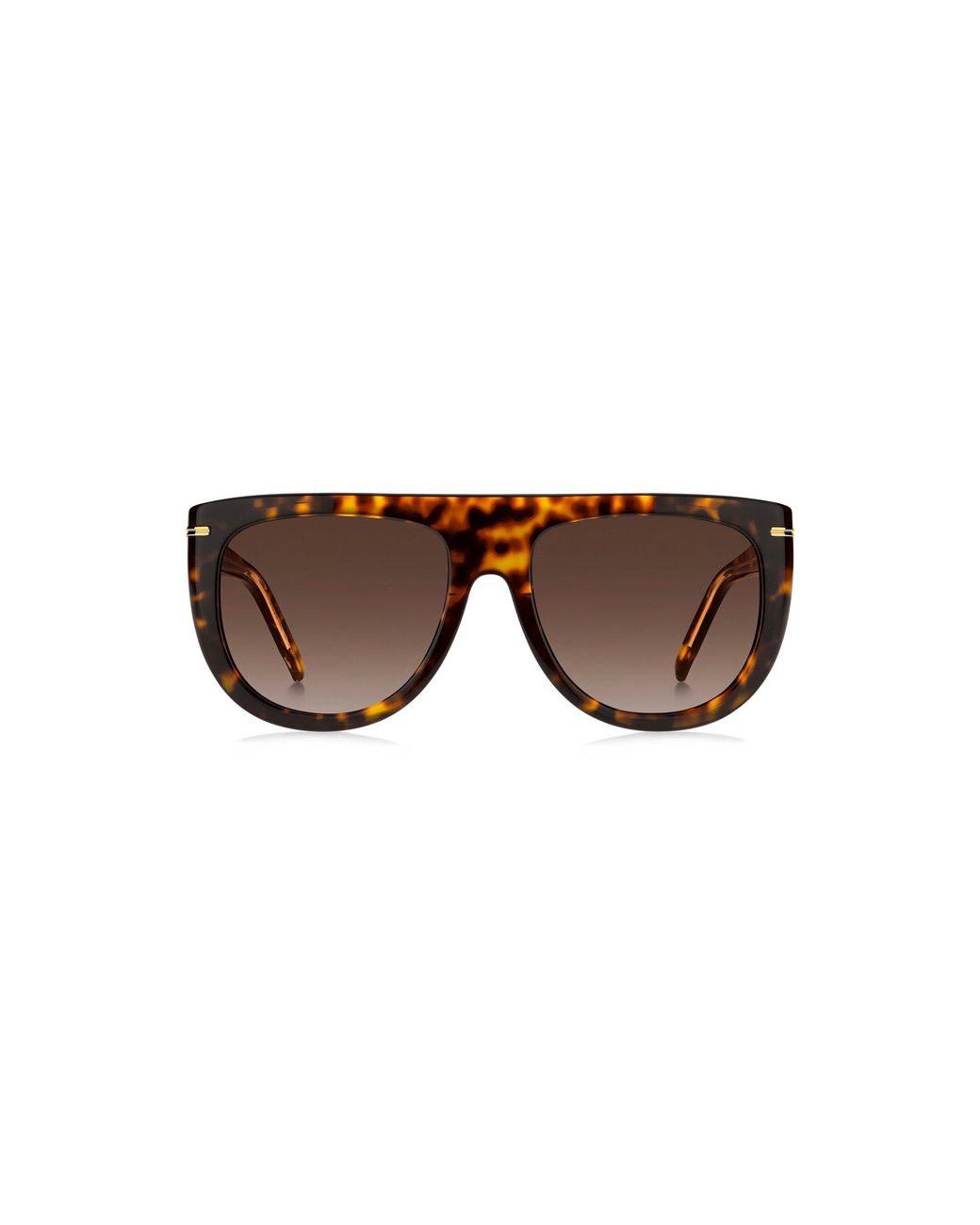 Boss Brown Havana-Acetate Sunglasses With-Tone Hardware