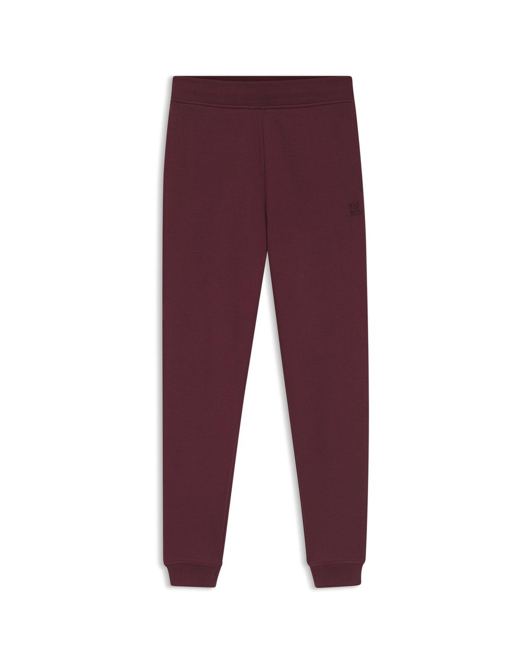 HUGO Cotton-Terry Tracksuit Bottoms With Embroidered Logo