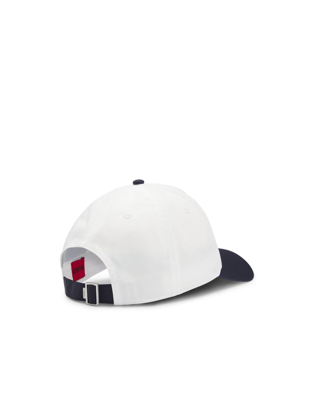HUGO White Soft Six-Panel Cap With Embroidered Logo for men