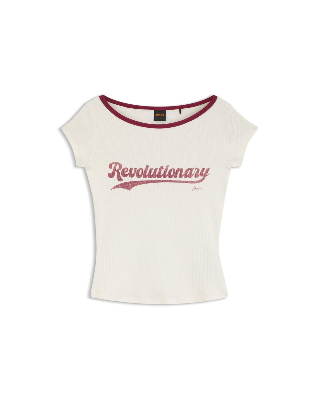 Boss White Slim-Fit T-Shirt