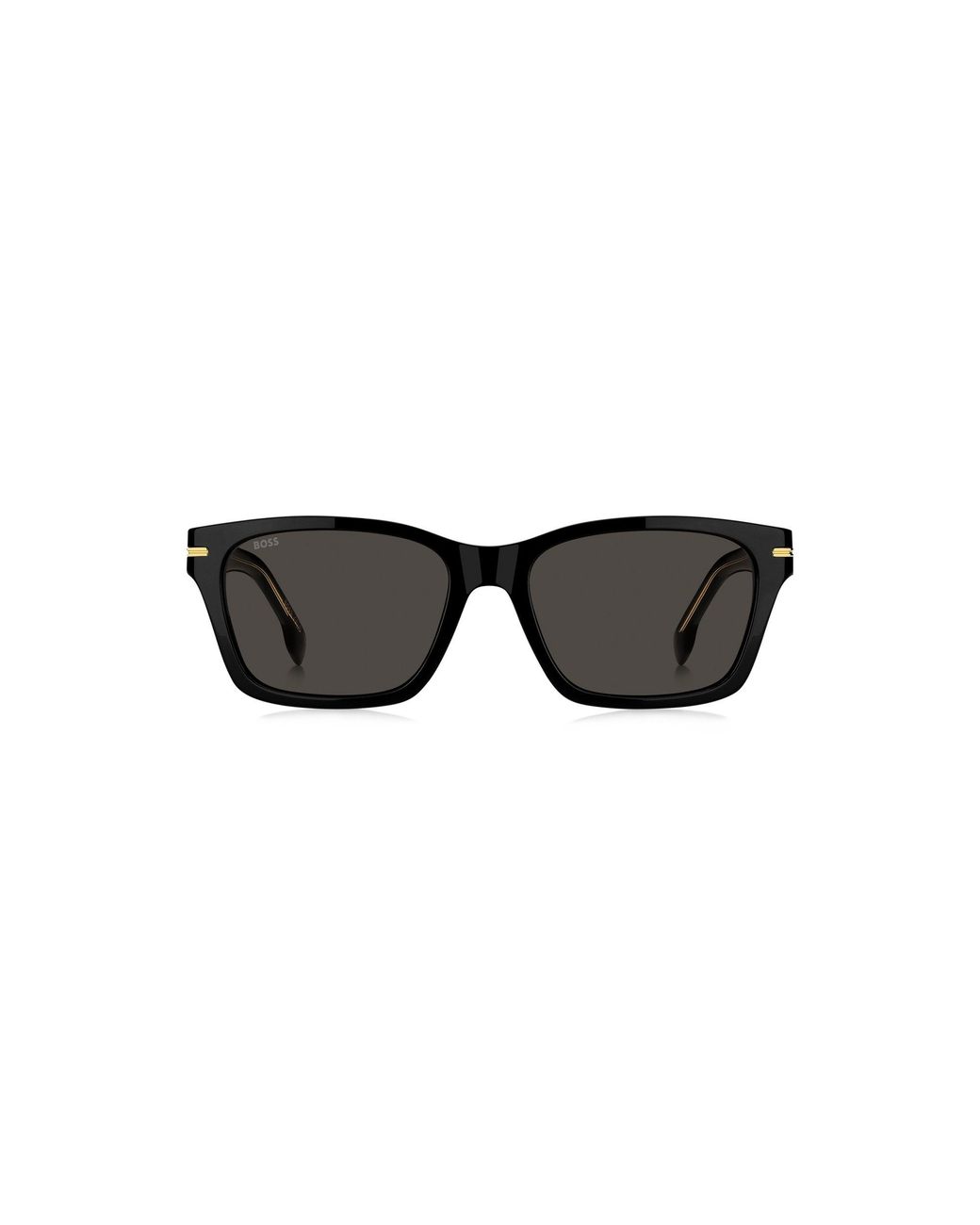 Boss Black Acetate Sunglasses With-Tone Hinges for men