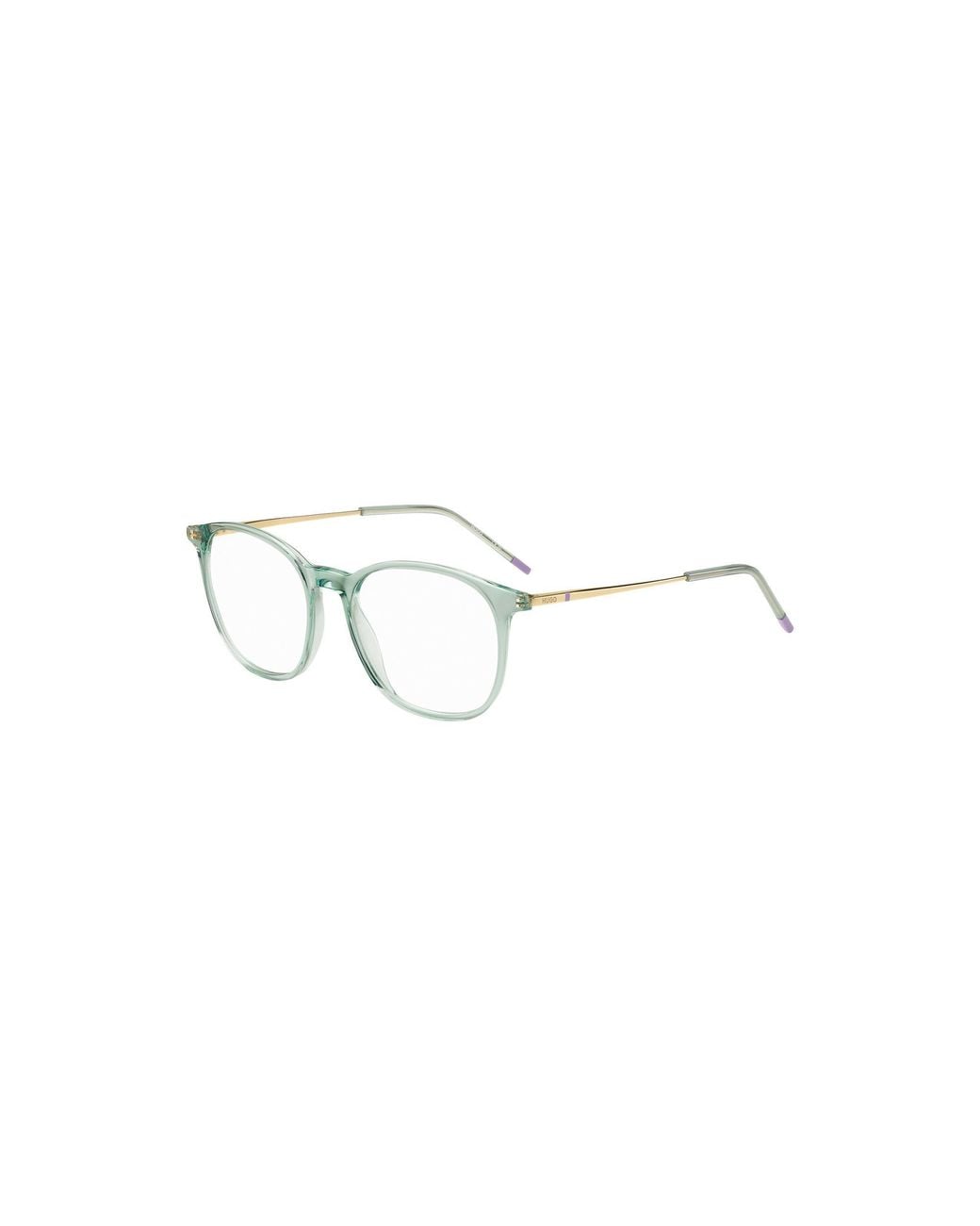 HUGO Metallic Aqua-Acetate Optical Frames With-Tone Temples