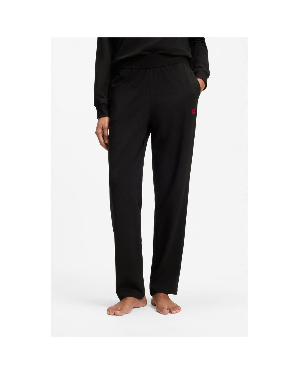 HUGO Black Tracksuit Bottoms