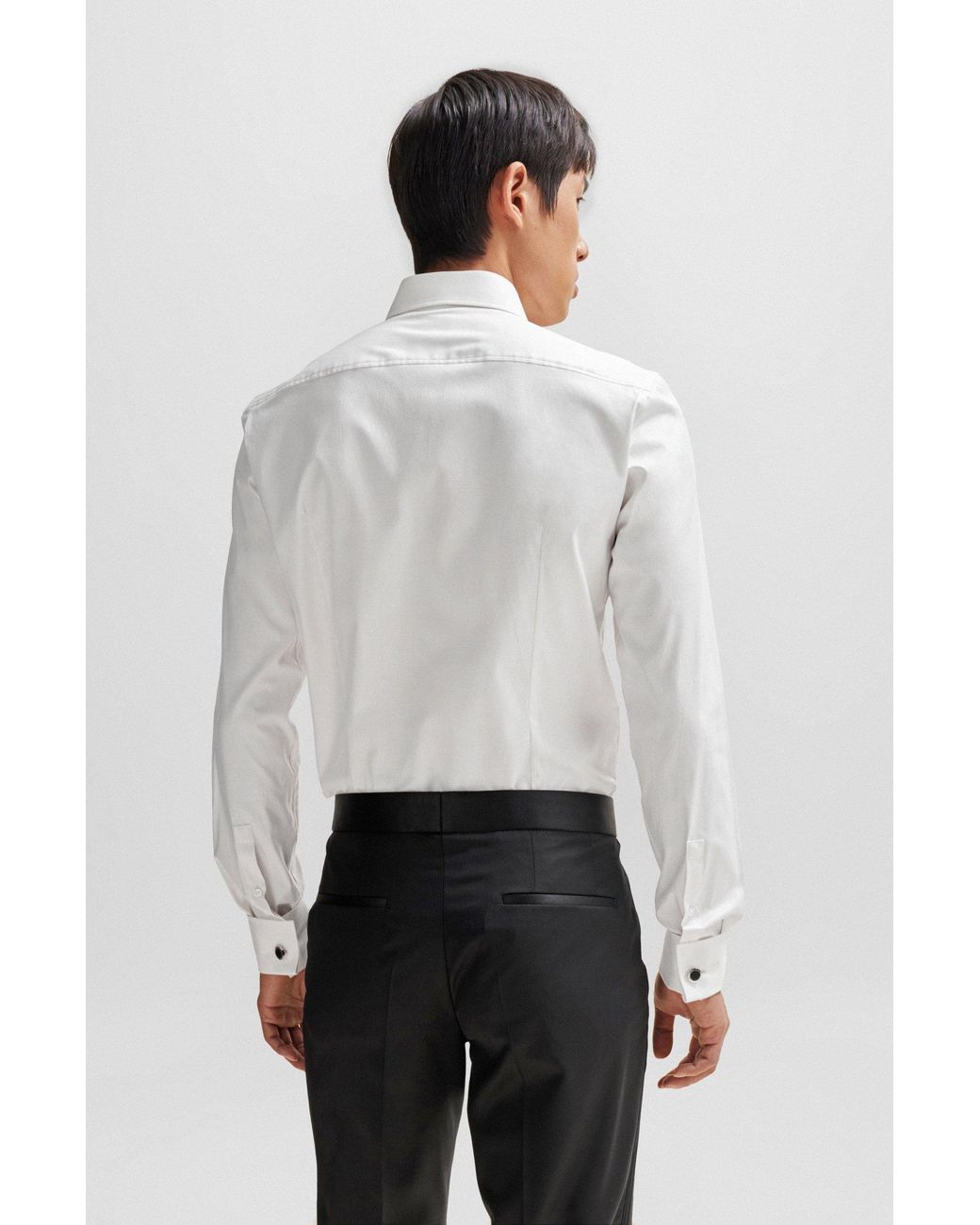 BOSS by HUGO BOSS Slim fit Shirt In Stretch Cotton With Double